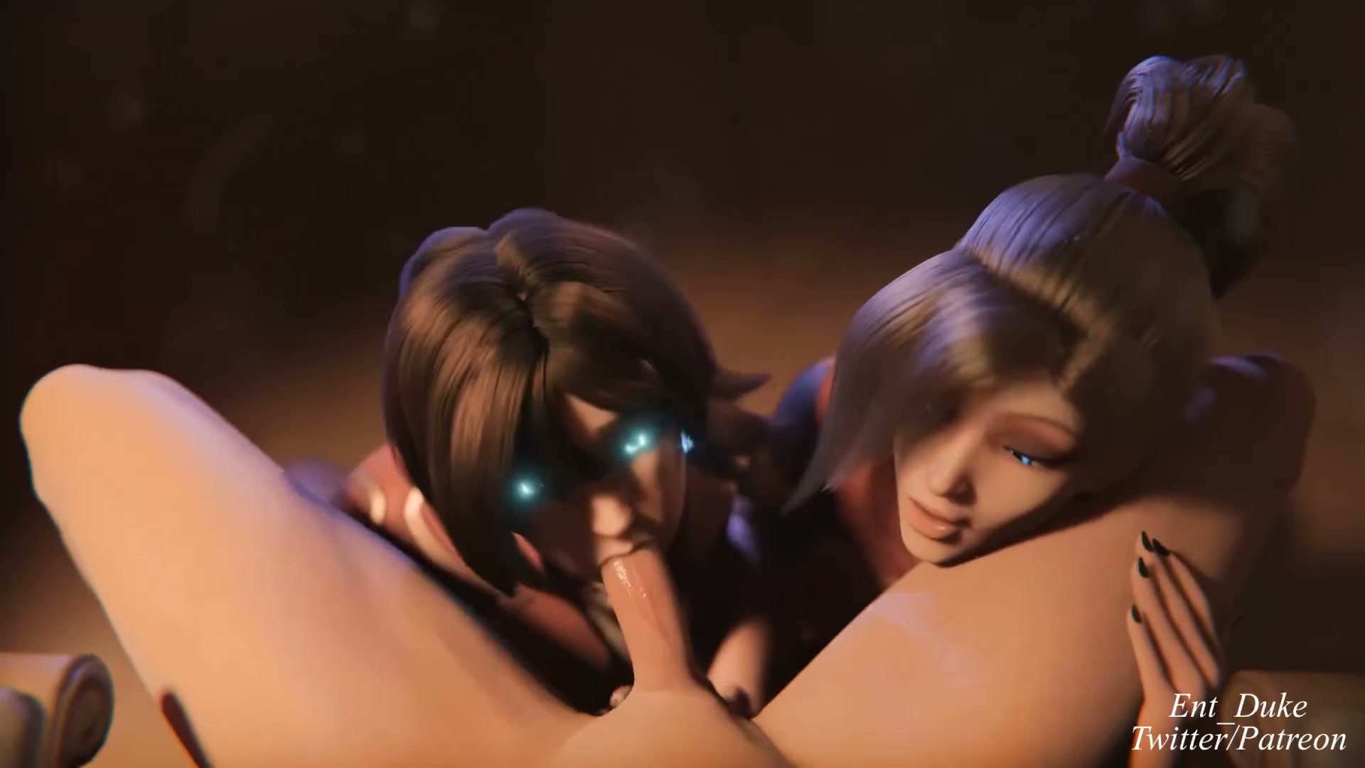 POV of Threesome with Kiriko and Mercy (Ent_Duke)