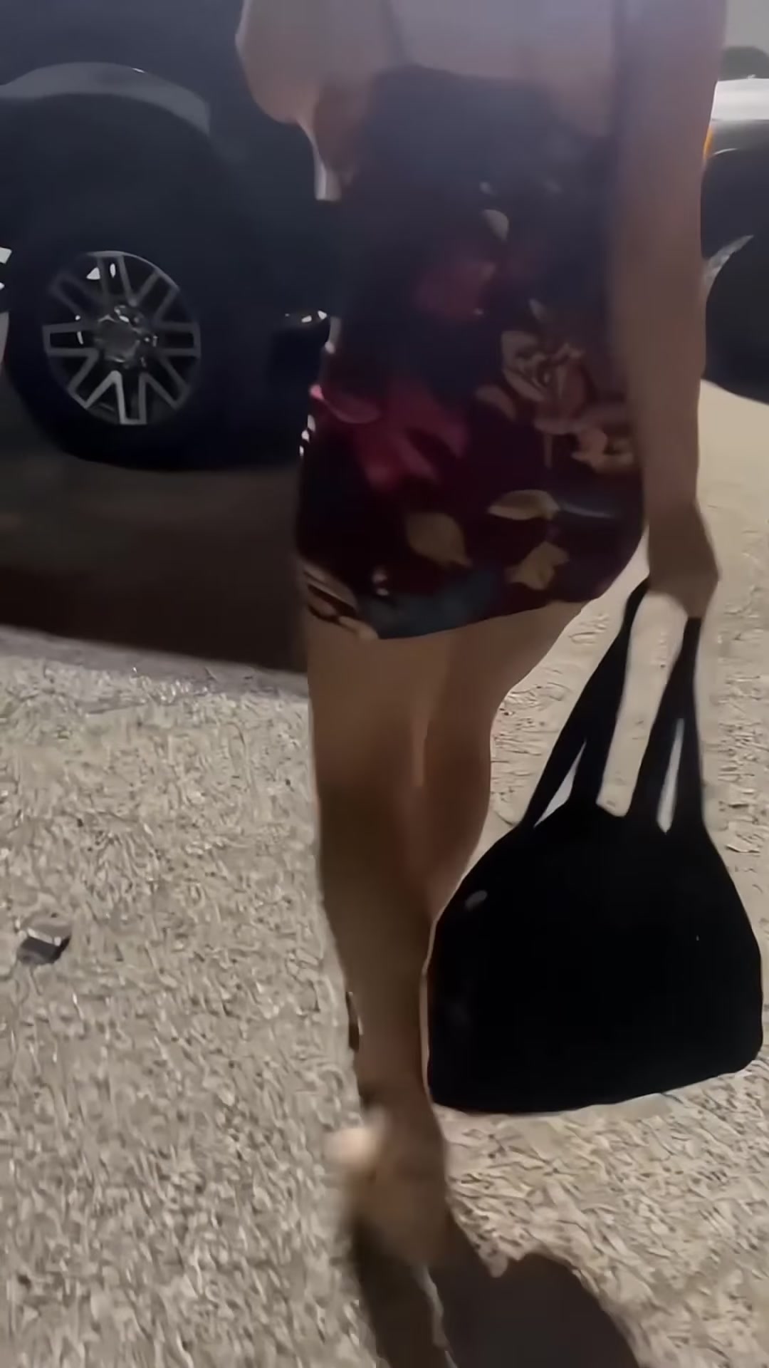 Saying by your friend and getting naked right after in the parking lot,  fun sexy dare