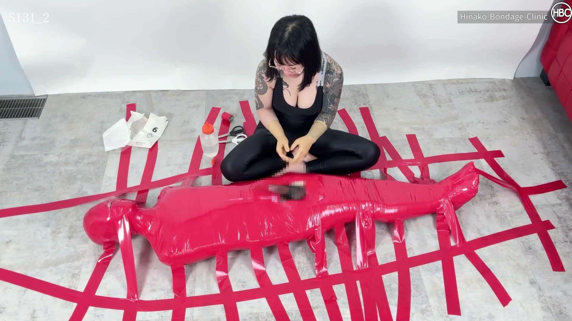 How many rolls of tape do you think I used here?
