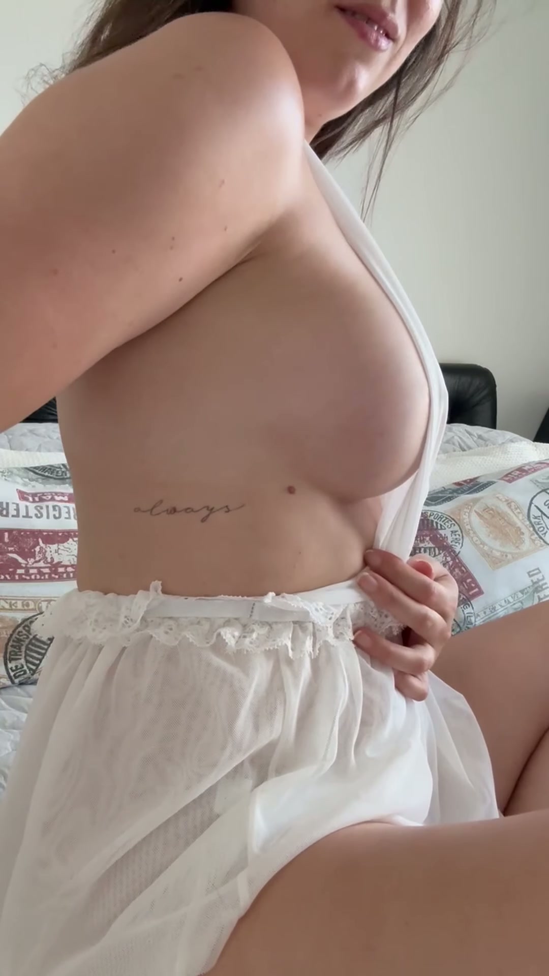 Sideboob from my bed