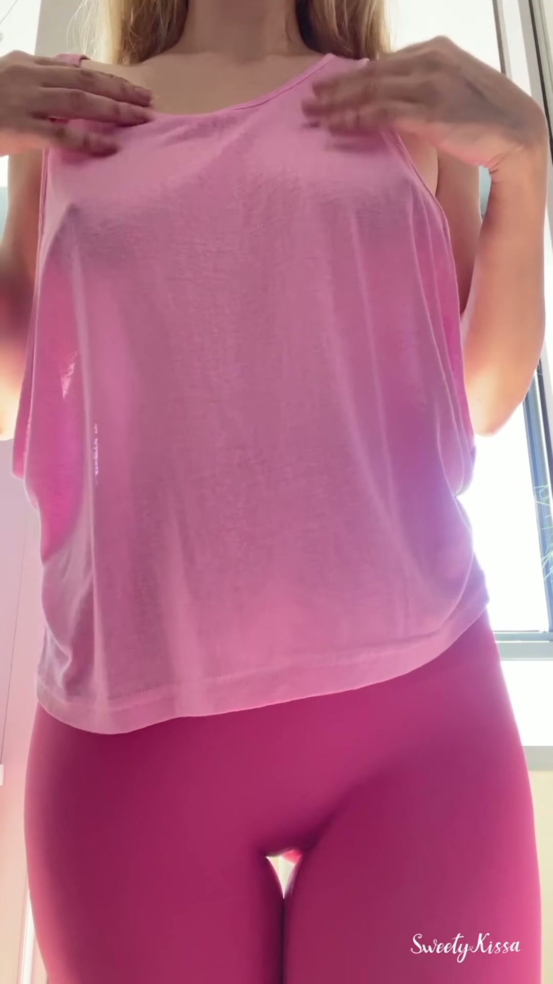 My workout outfit is a little distracting today 😊