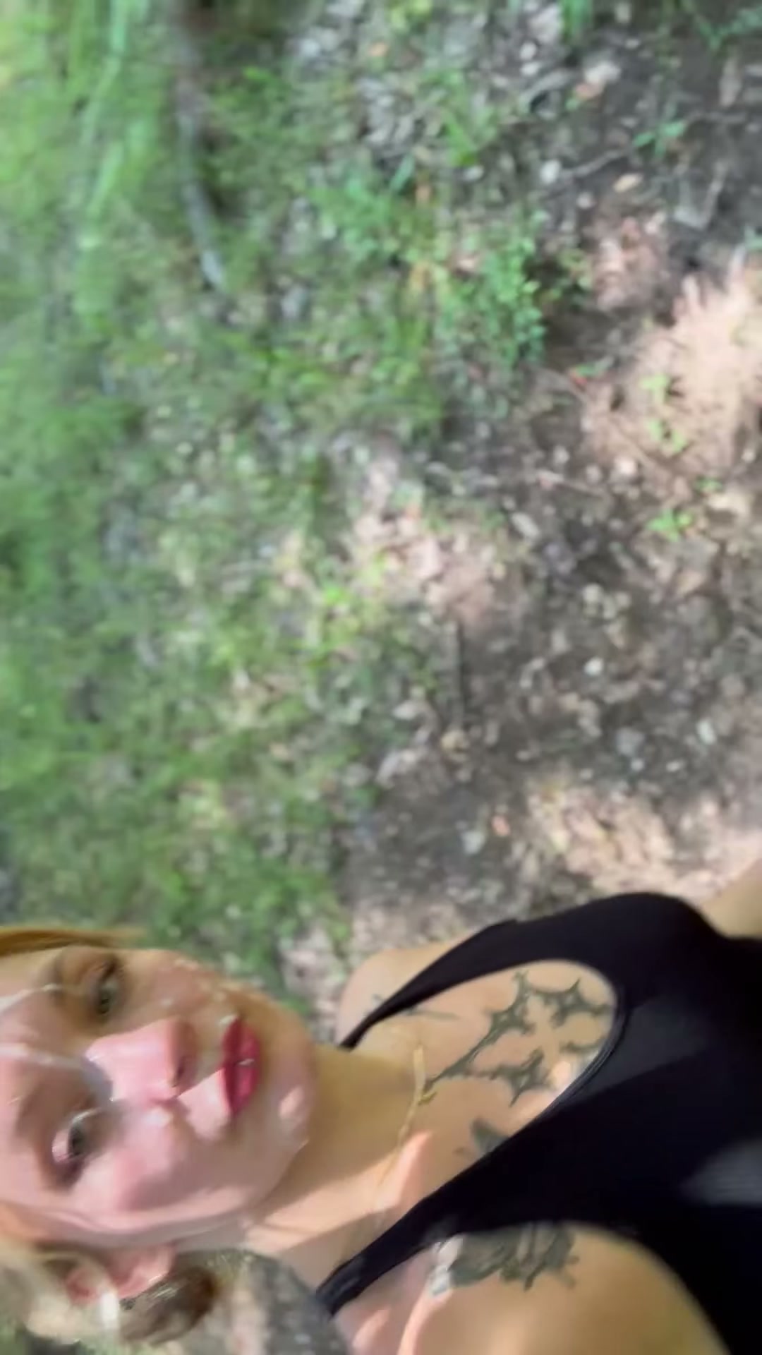 Long walk through the campground while it dried on my face :)