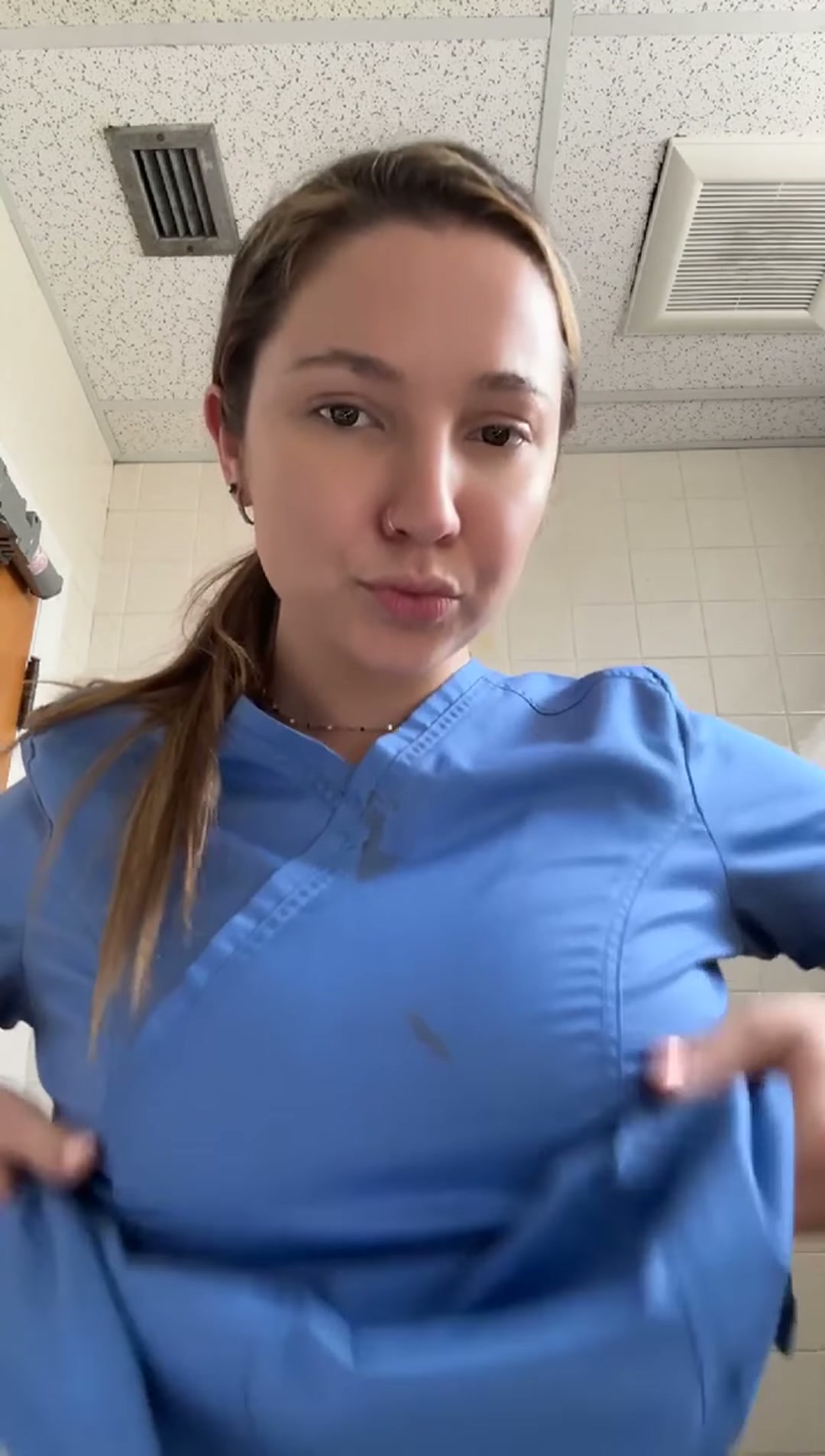 Nurse reporting to duty...with titties out of course!:)
