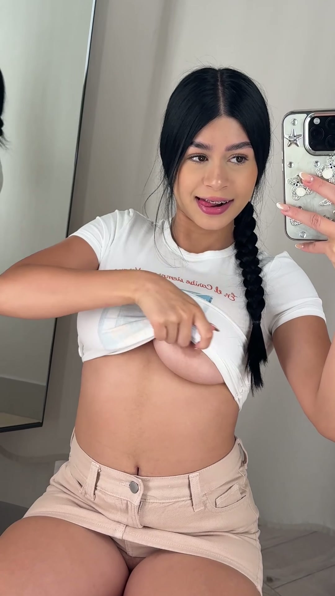 Having some fun in the fitting room