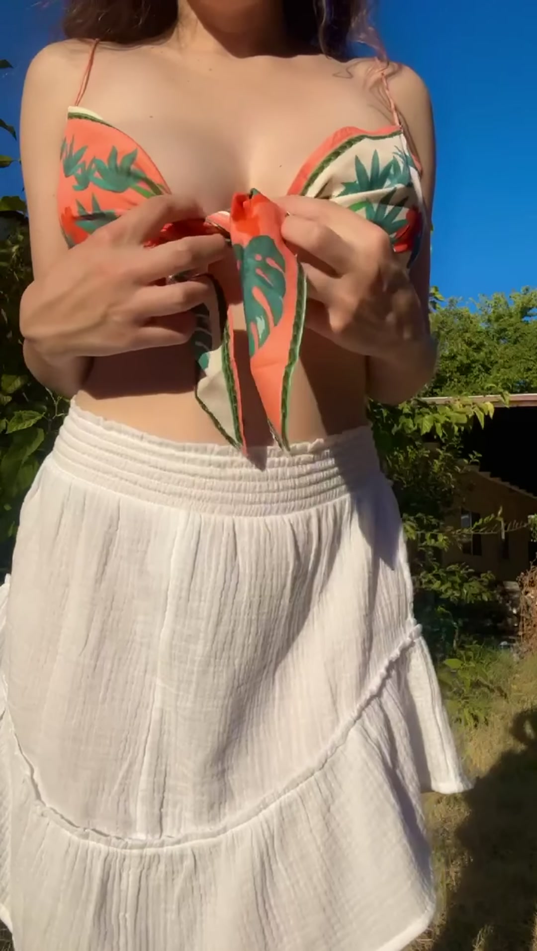 It feels weird to call them “ski sloped” tiddies in the middle of summer, but okay :)