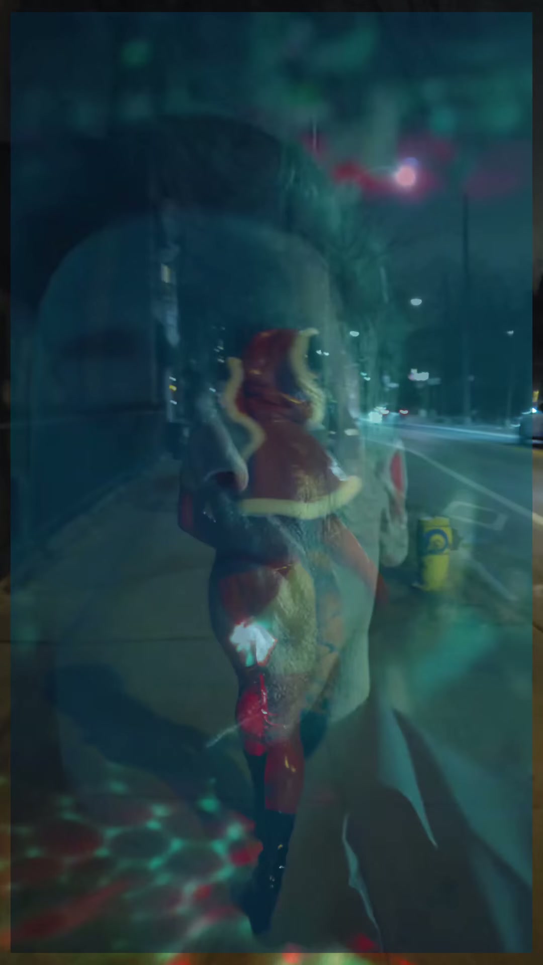 Just a kitty on a walk with a toy [OC]
