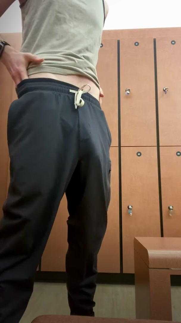 Pulled my cock out in the locker room and almost got caught