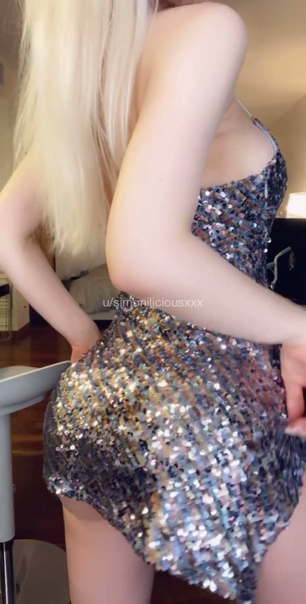 I like my dresses to be so tight and short that you can see a little bit of ass peaking