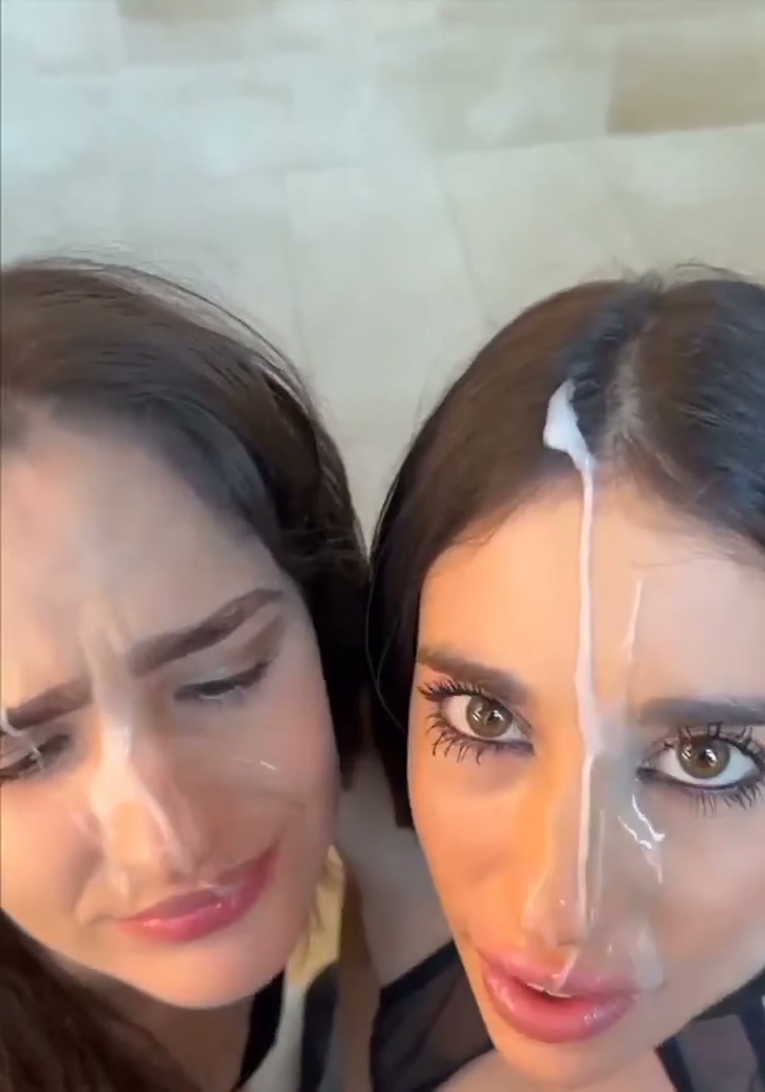 Back and fourth all over their faces