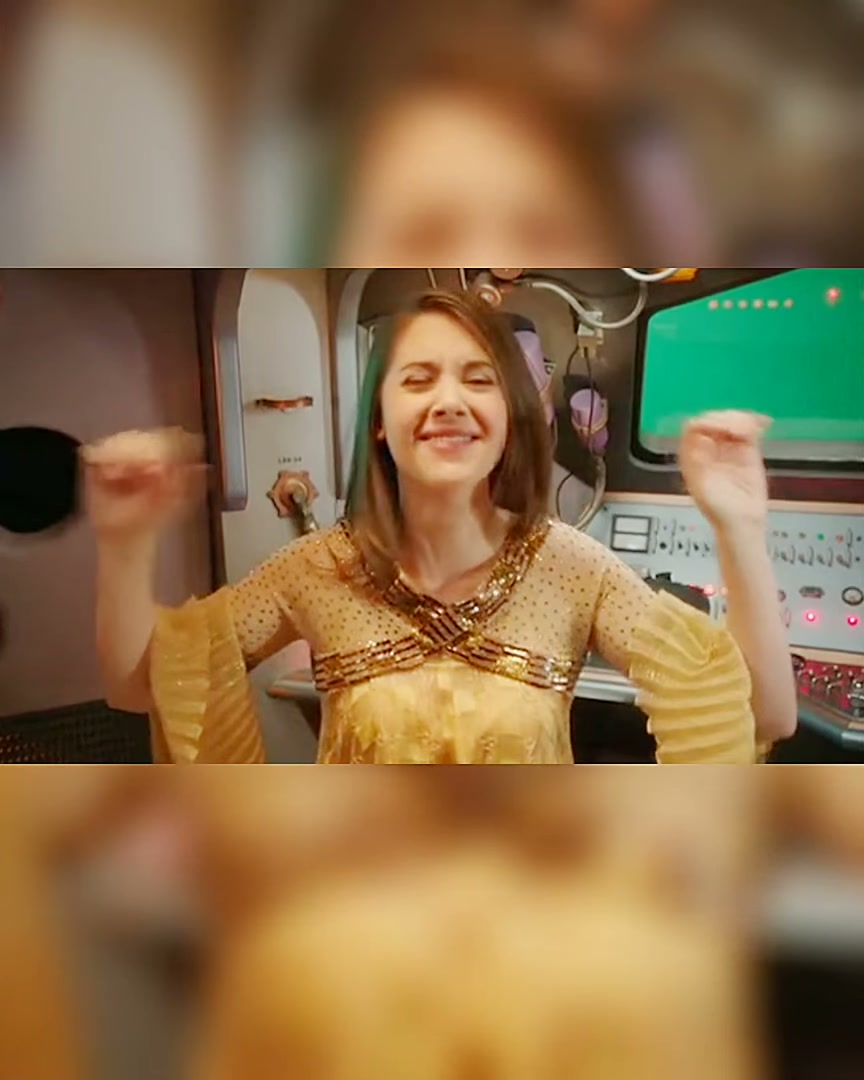 Alison Brie teasing gestures compilation