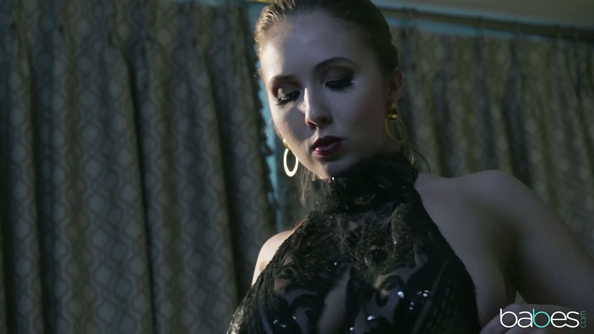 Lena, Effortlessly Gorgeous in Black Sequins