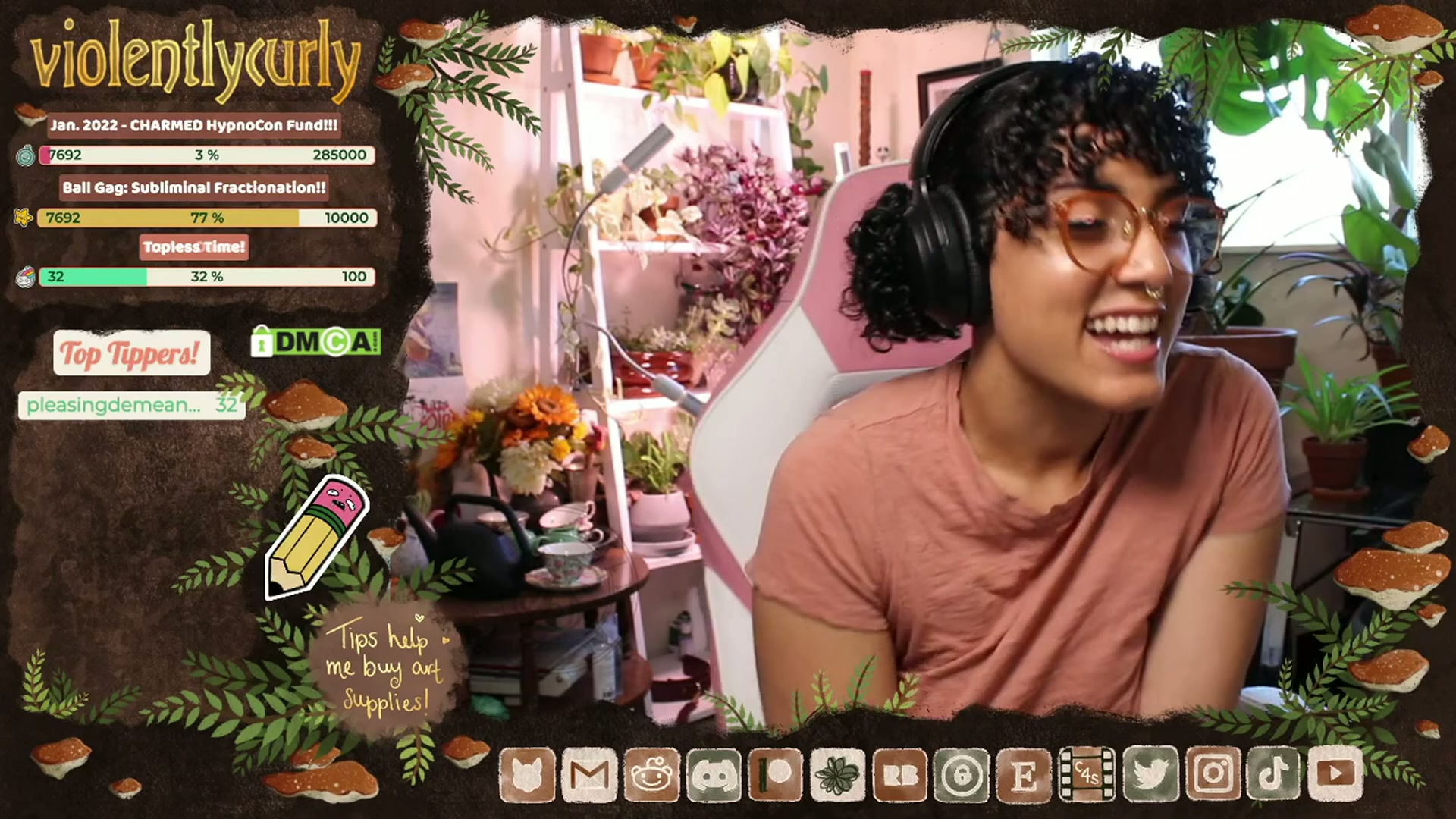 Oh, you know, just chatting about what hypnotic trance feels like when my hypnotist suddenly sends my trigger to the chat! If you like eye flutters, you'll like this clip c;