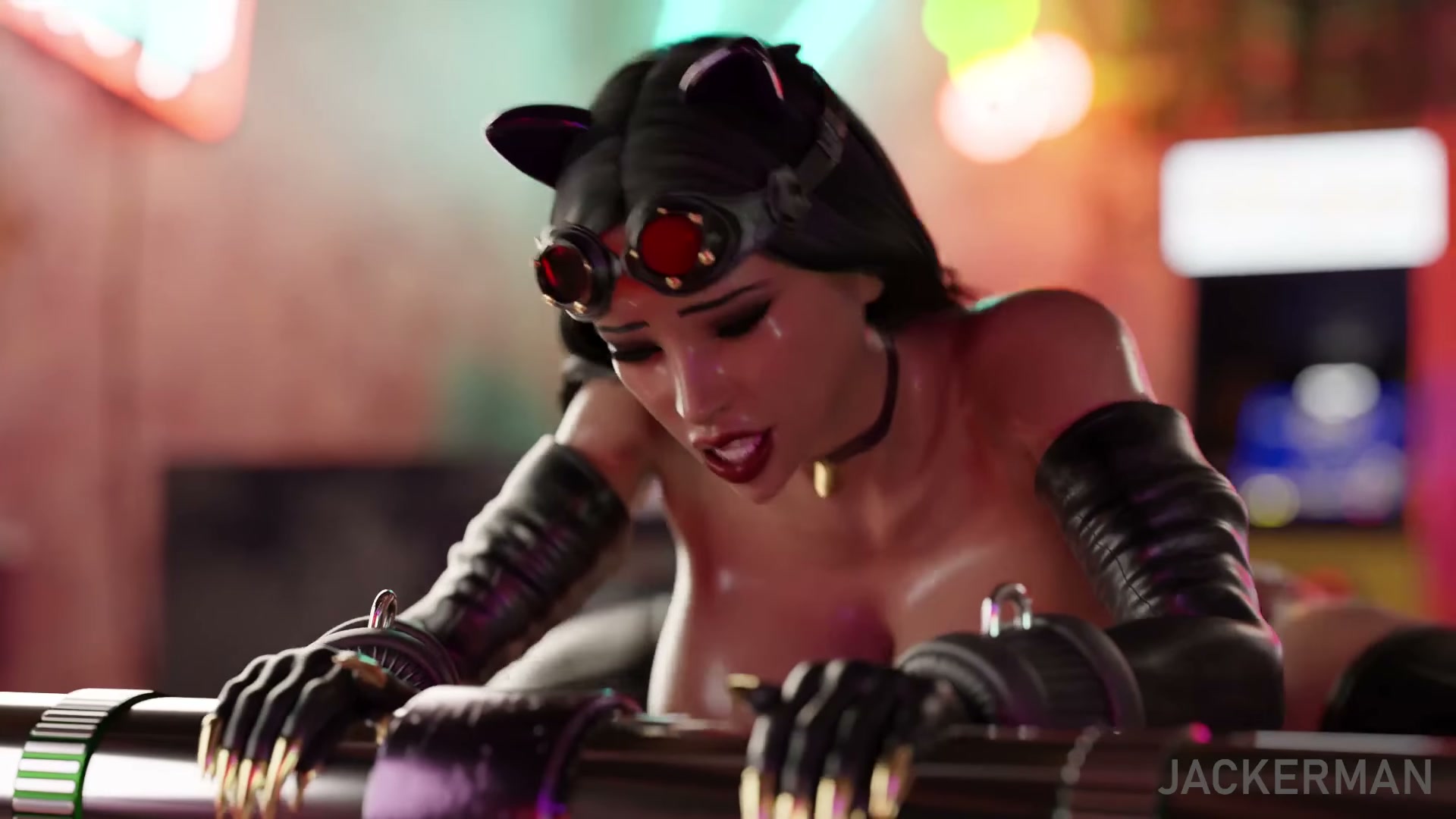 CatWoman getting Deeply Anal Creampied by a Dog [JackerMan]