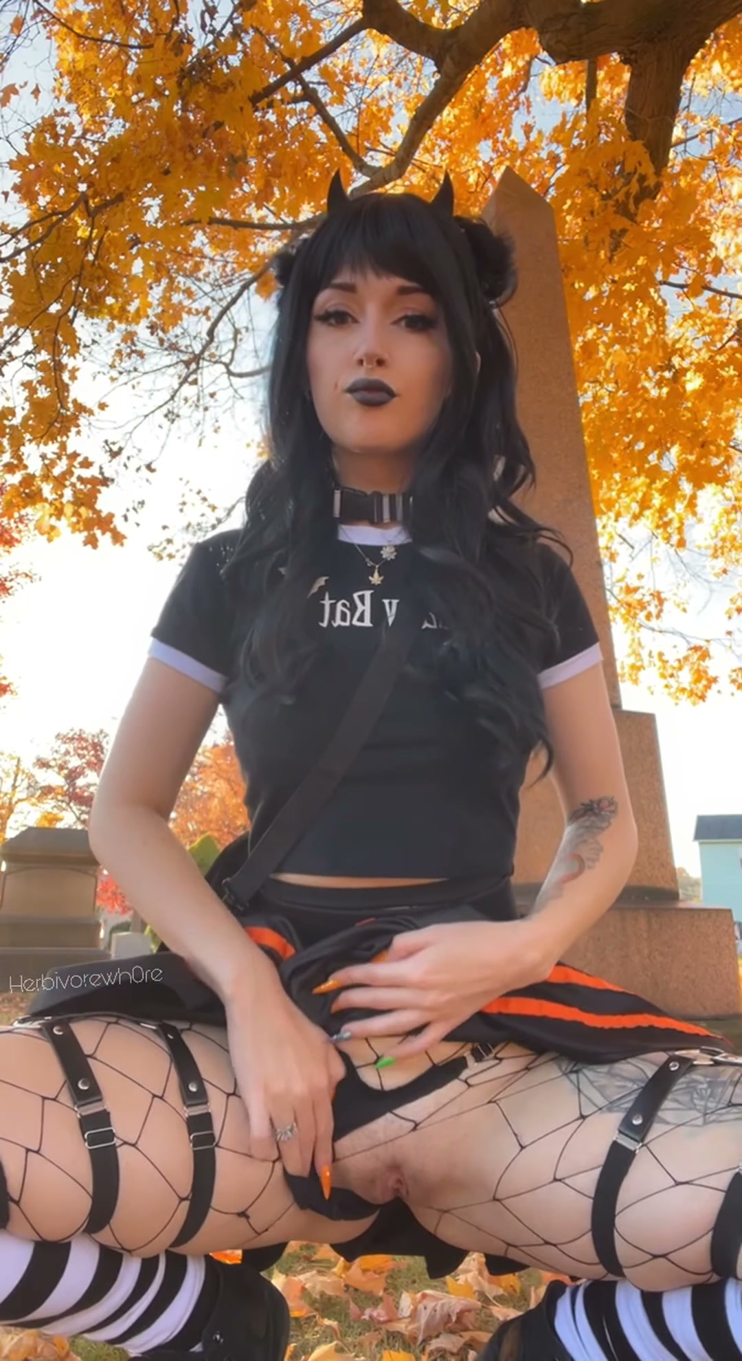 just a spooky bitch in a graveyard