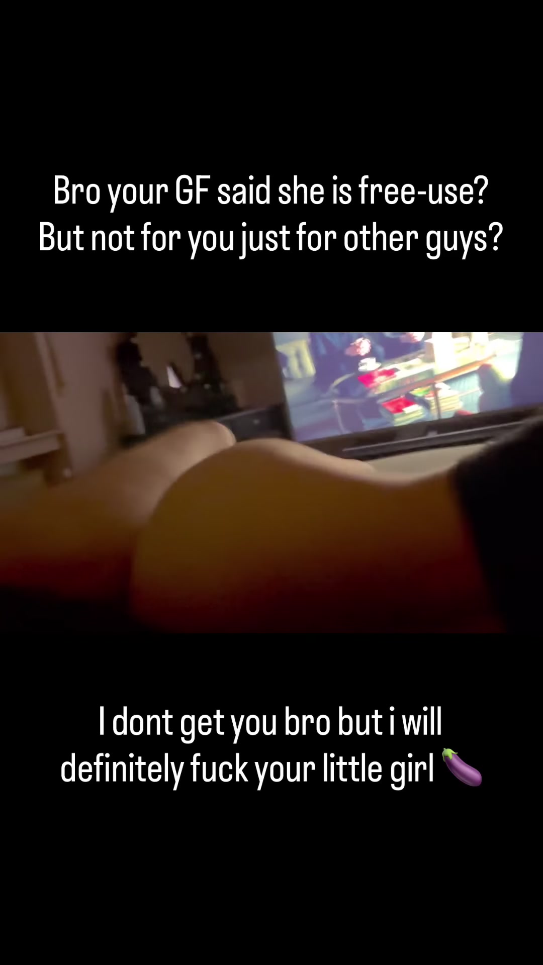 Yeah... lets call it that, just fuck my girl please