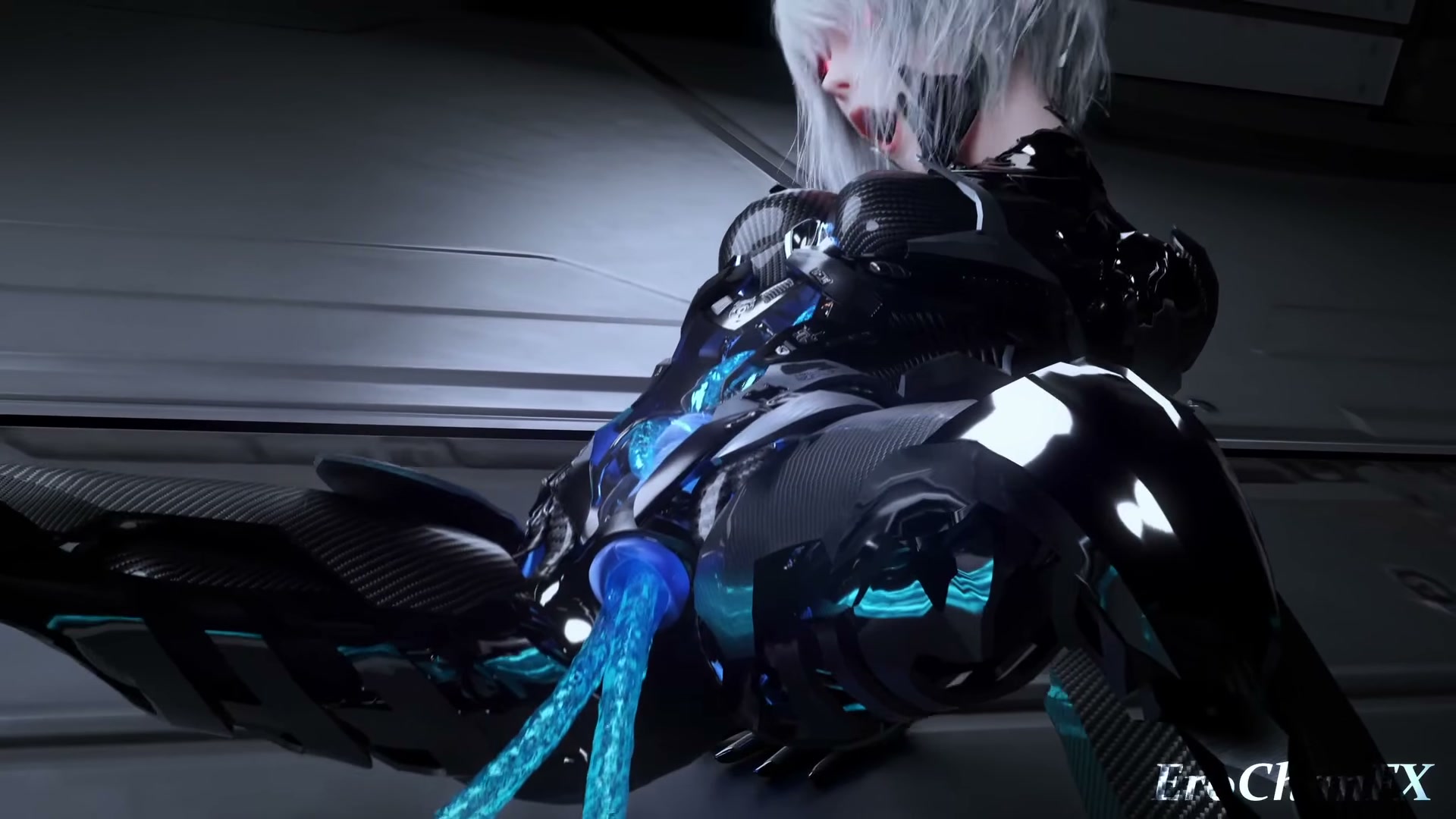 2B fuckbot tentacled and pushed to the breaking point