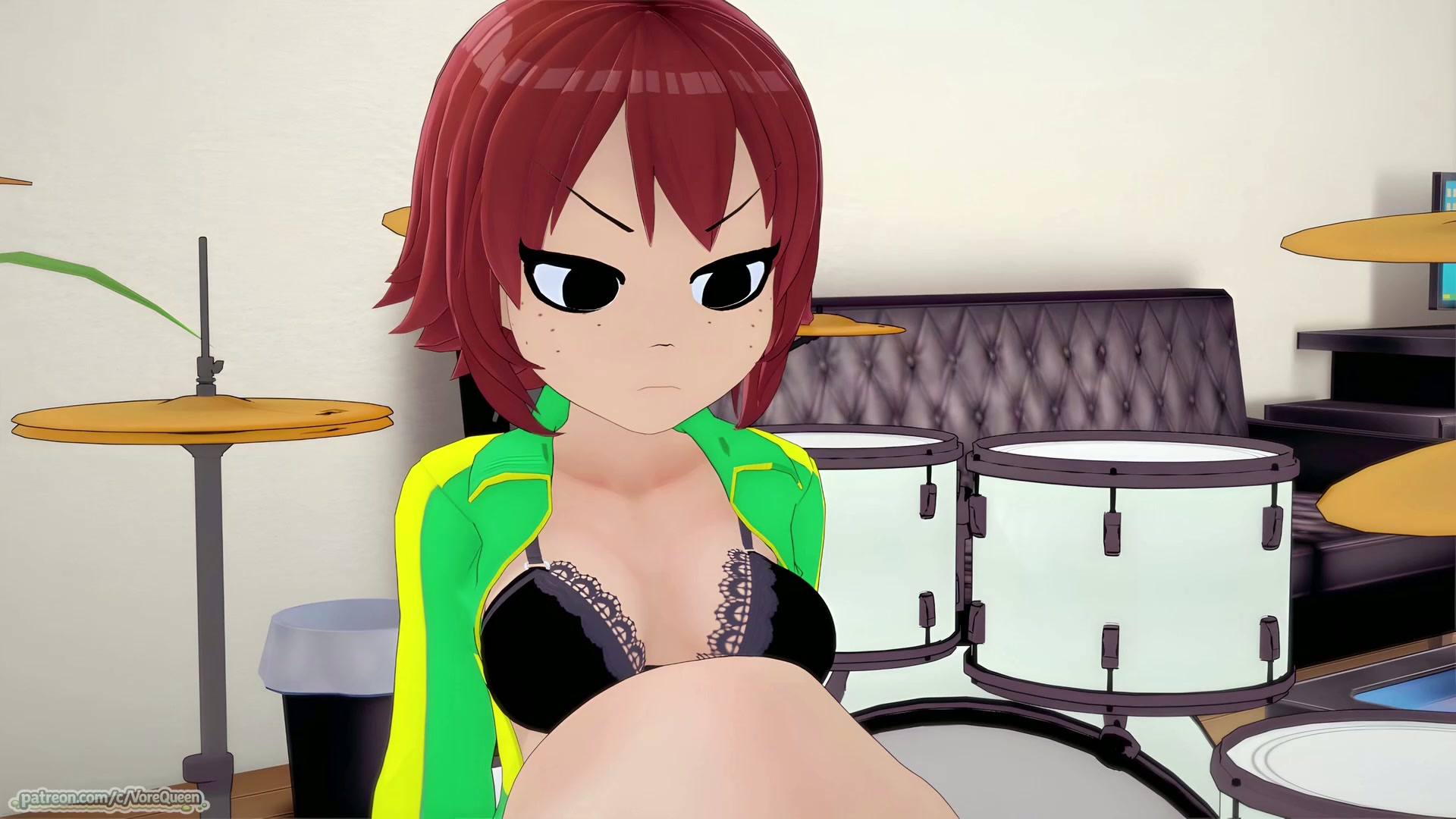 {video} Kim Pine deletes her rival (digestion + weight gain [VoreQueen]