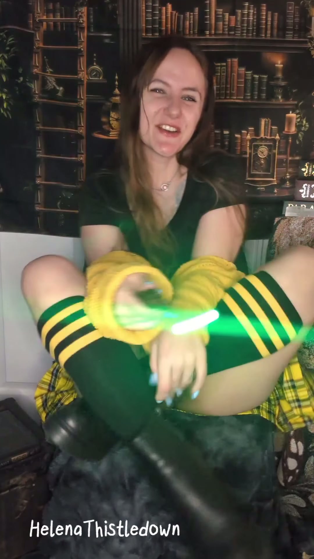 Any scary Slytherin boys wanna bully a head-empty Hufflepuff harlot? [F]