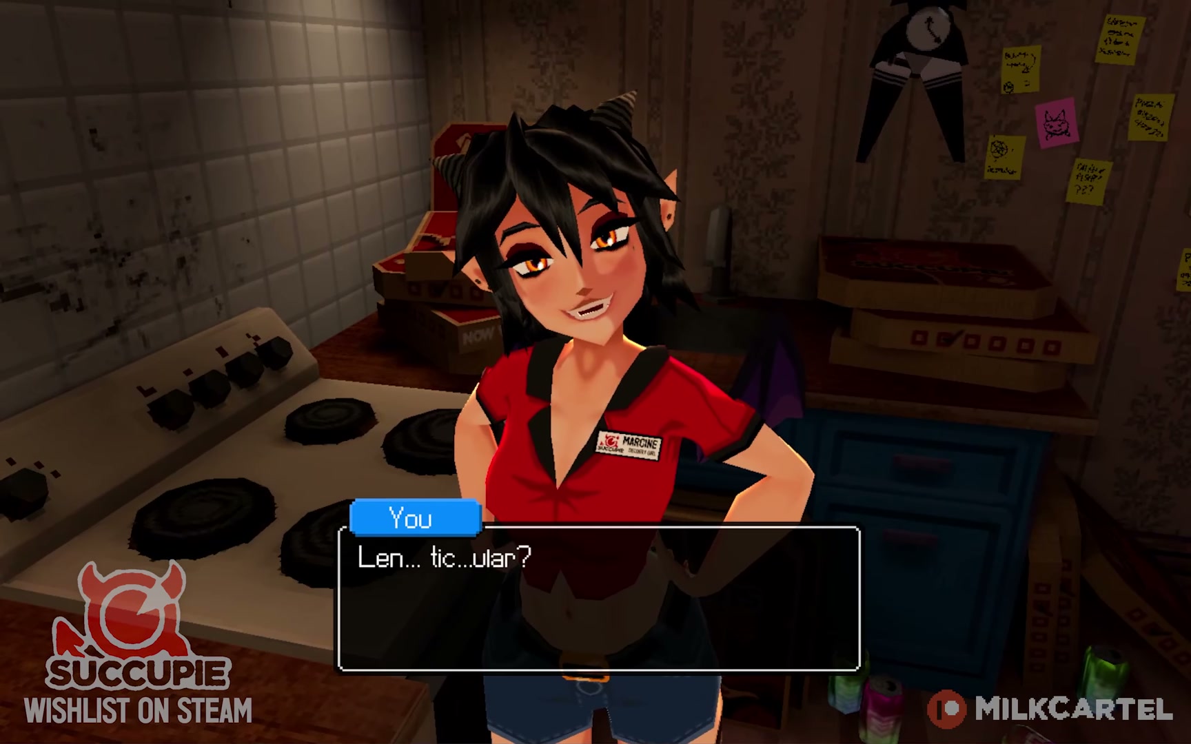 Marcine shows you her lewd trading cards [Succupie: An Erotic Short Story] (Sound On)