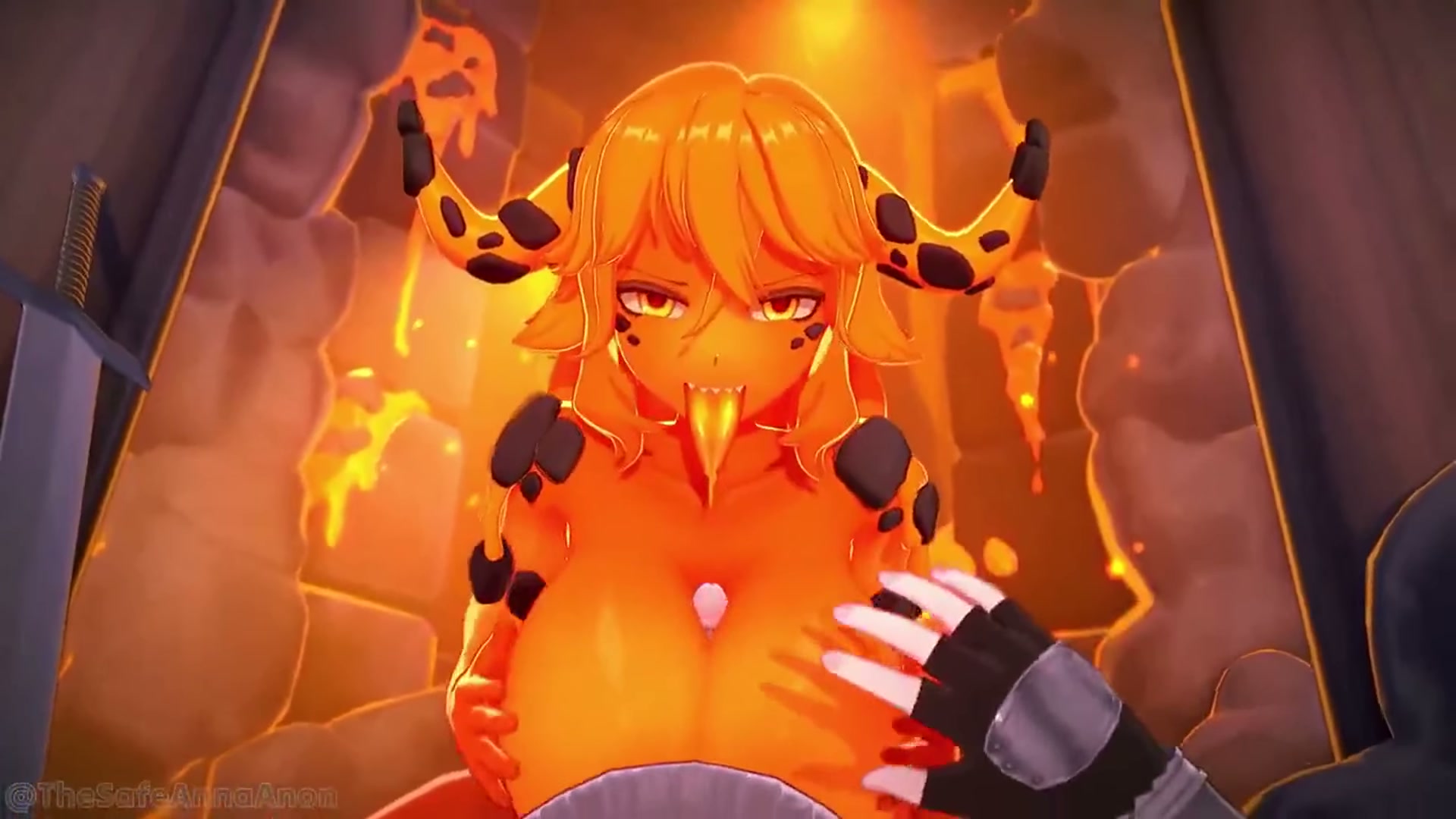 Magma slime titjob 🔥 (Anna Anon)