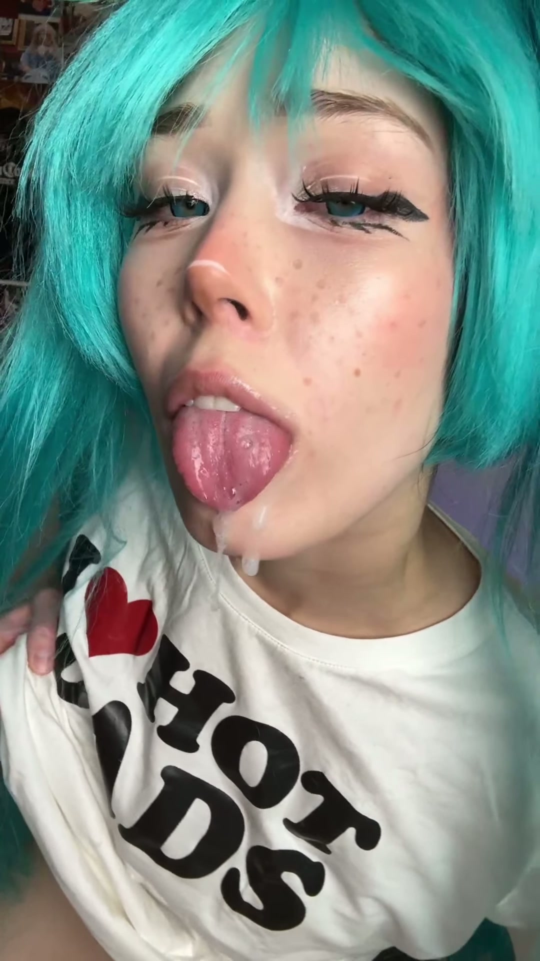 just a little bit of drool