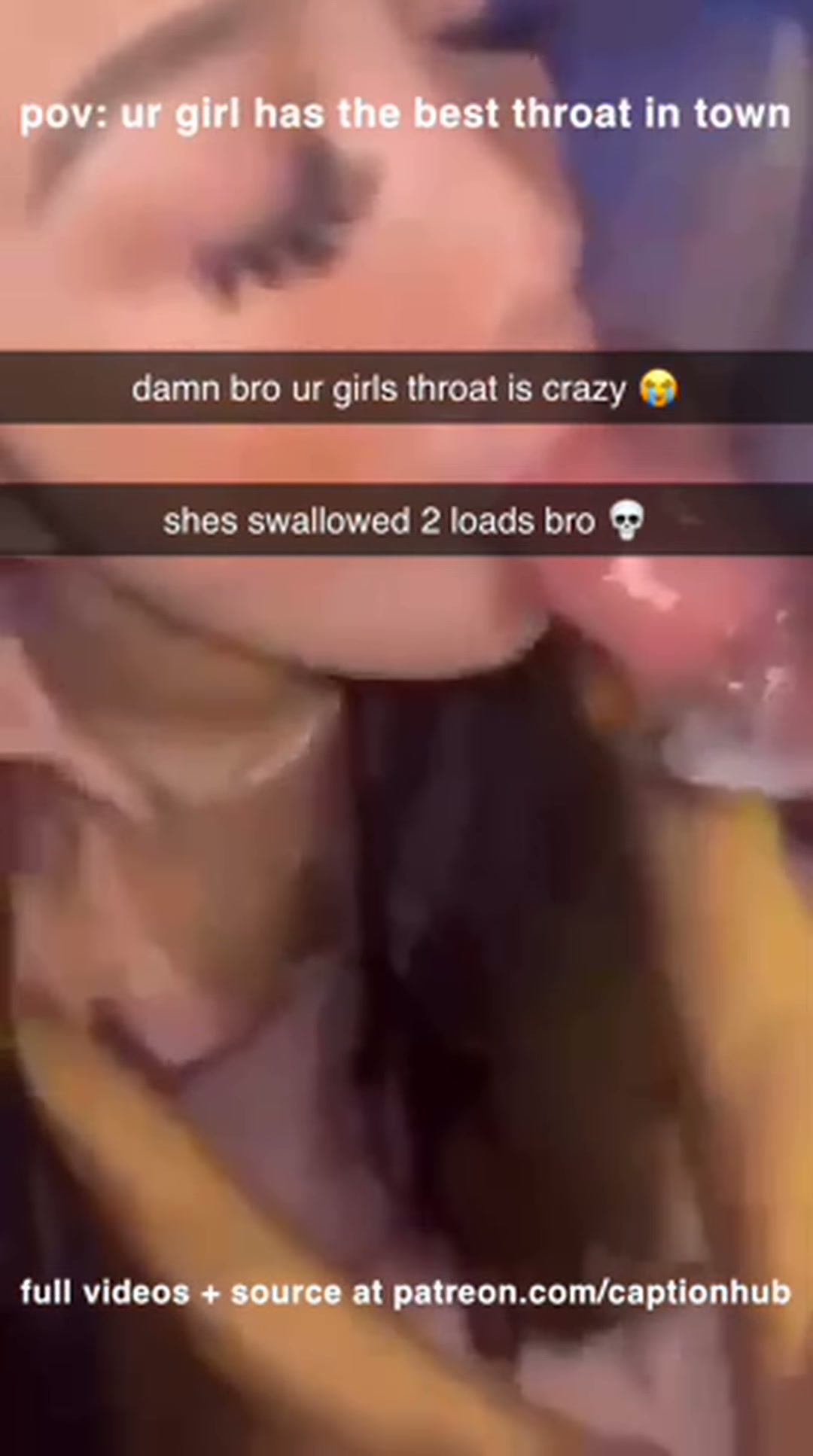 your girlfriend has the "best throat in town", would you share it? 😅