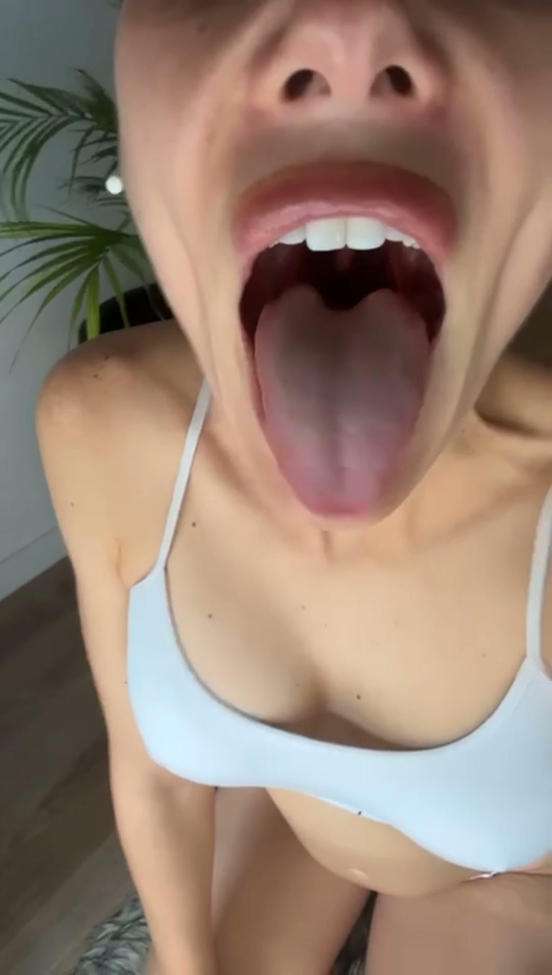 My mouth is wide open... just in case you want to feed me