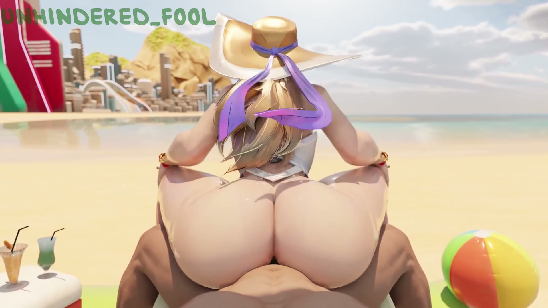 Emma riding at the beach (Unhindered Fool) [Marvel Rivals]