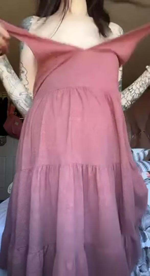 i think my dress looks better on the floor..