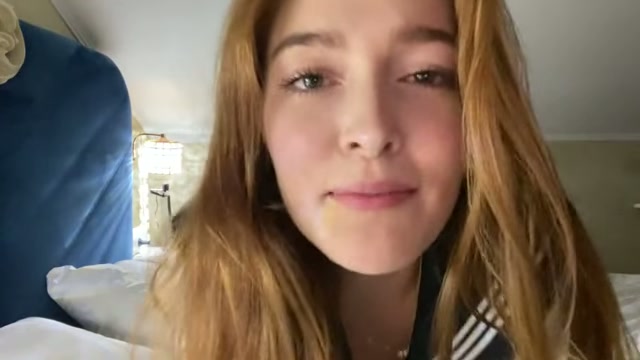 Showing off her holes