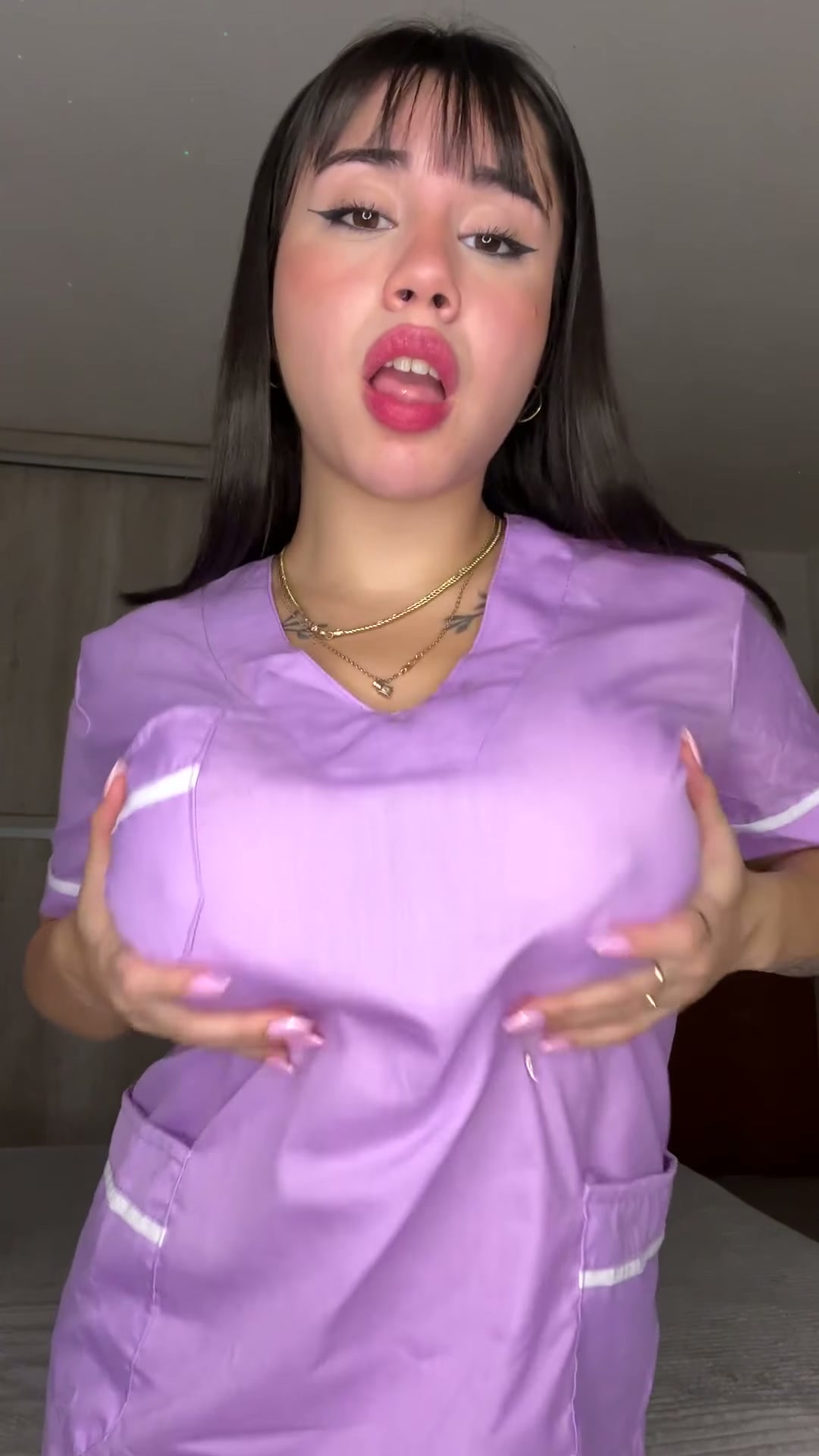 My shift just ended and i can't wait to get these scrubs off for you