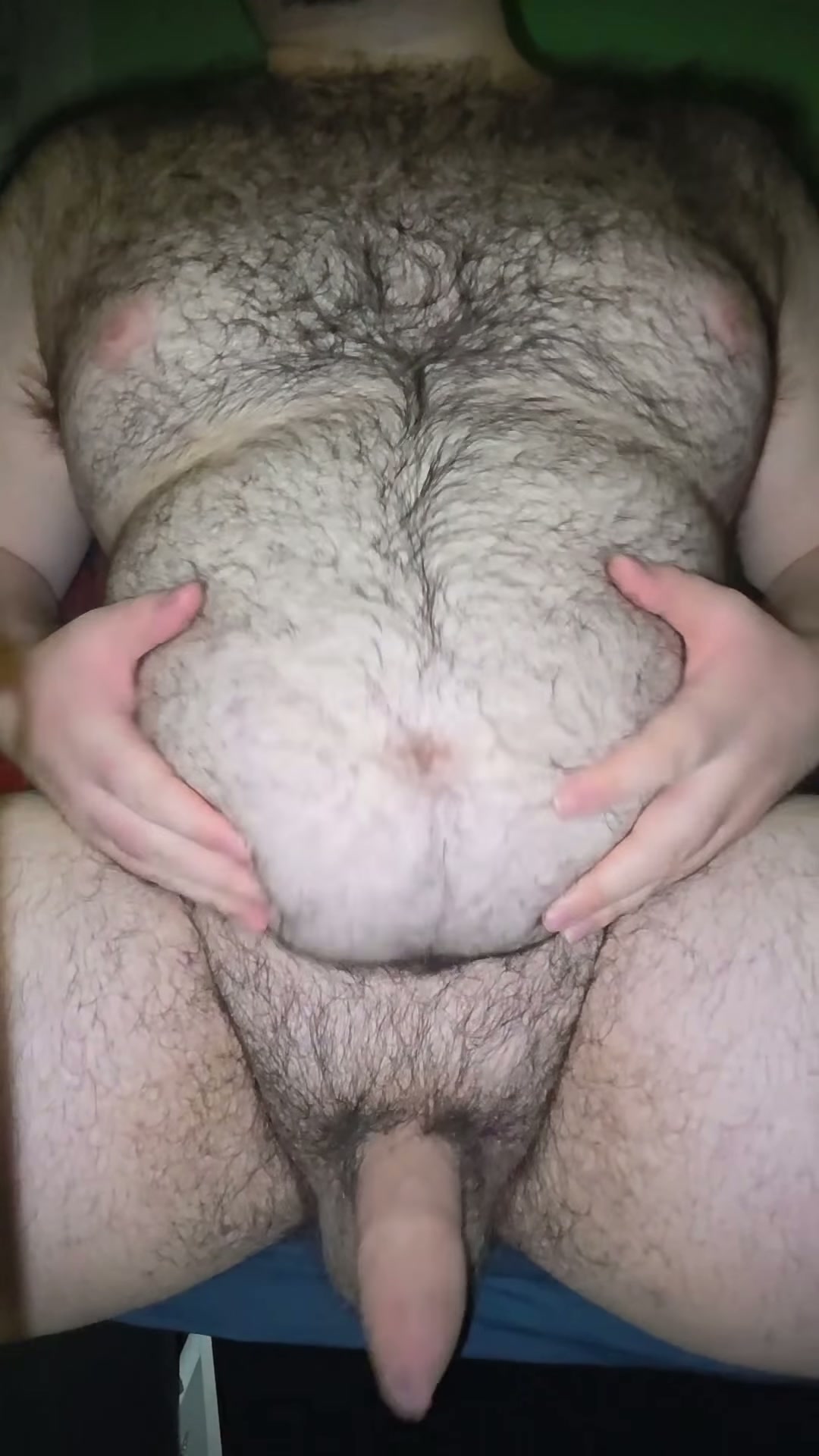 Let me bounce my belly and dick on your face