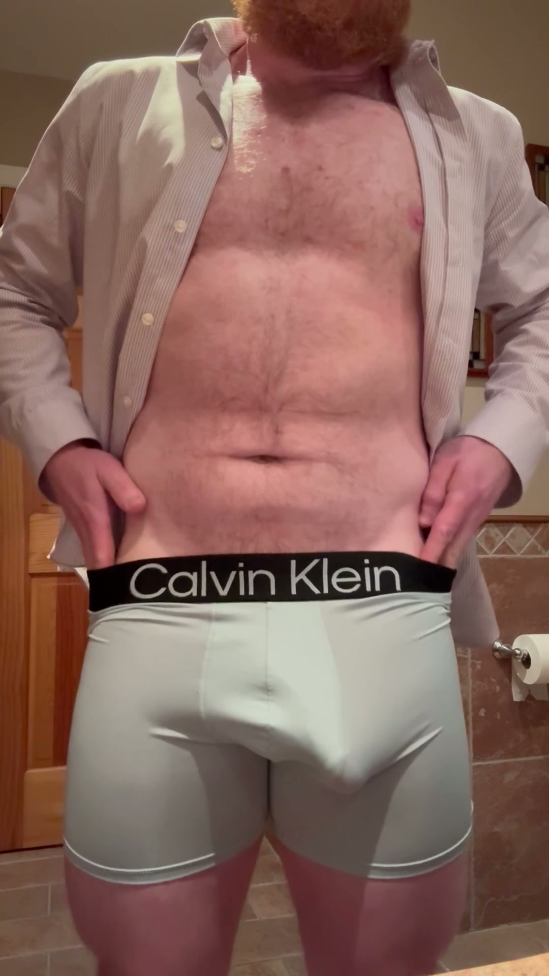 (41) straight dad unbuttoning