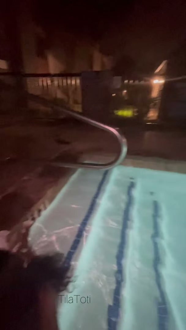 This is why I love swimming at night [00:15]