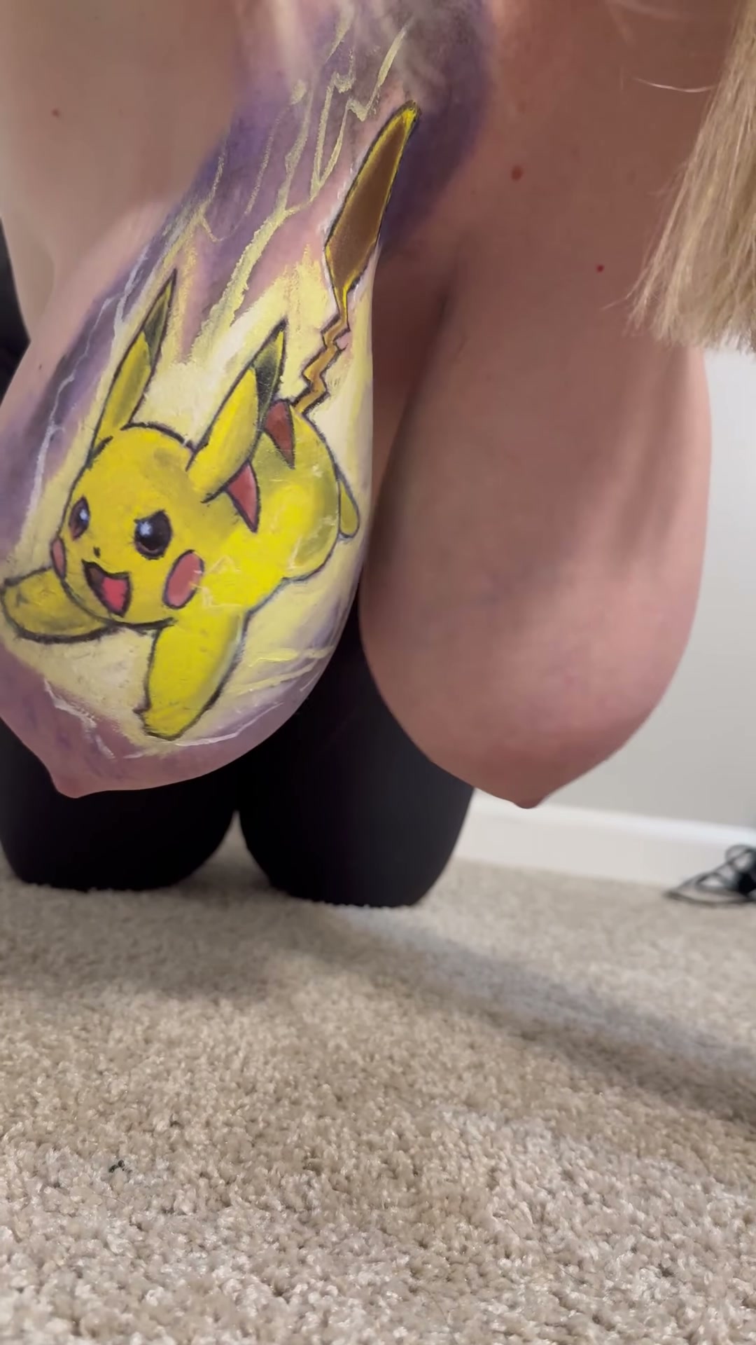 Take a peek at my Pikachu painting ⚡️