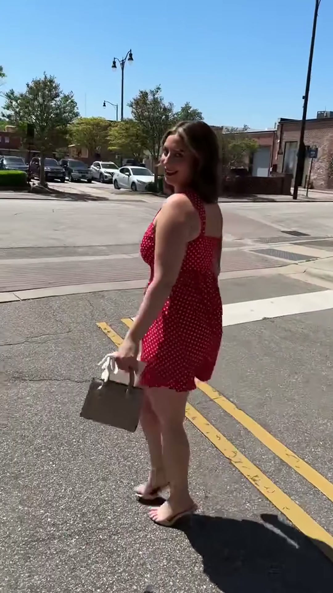 Big titty milf in a sundress