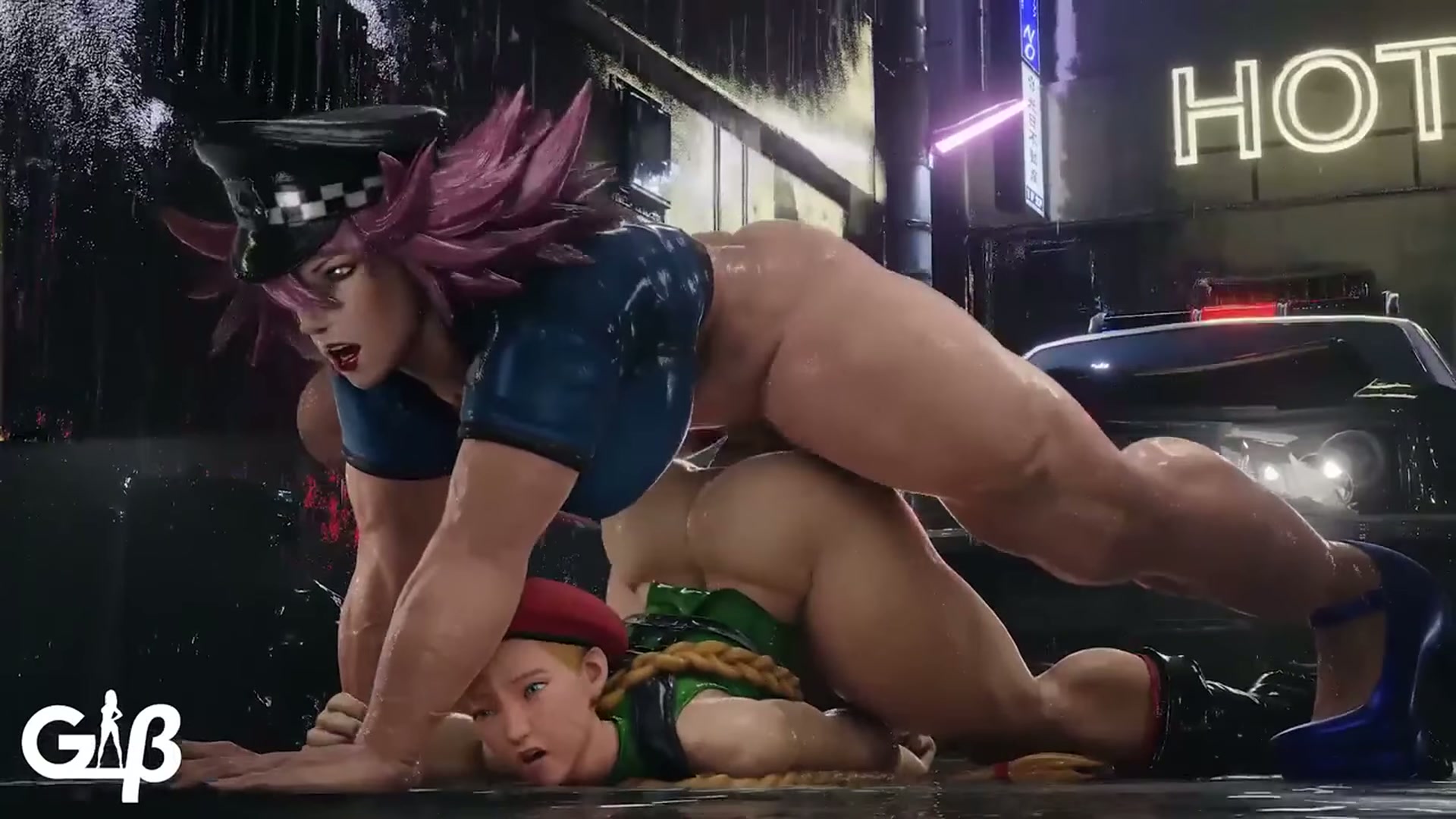 Poison pounds Cammy's ass to makes sure she learns her lesson (IGeneralButchI)