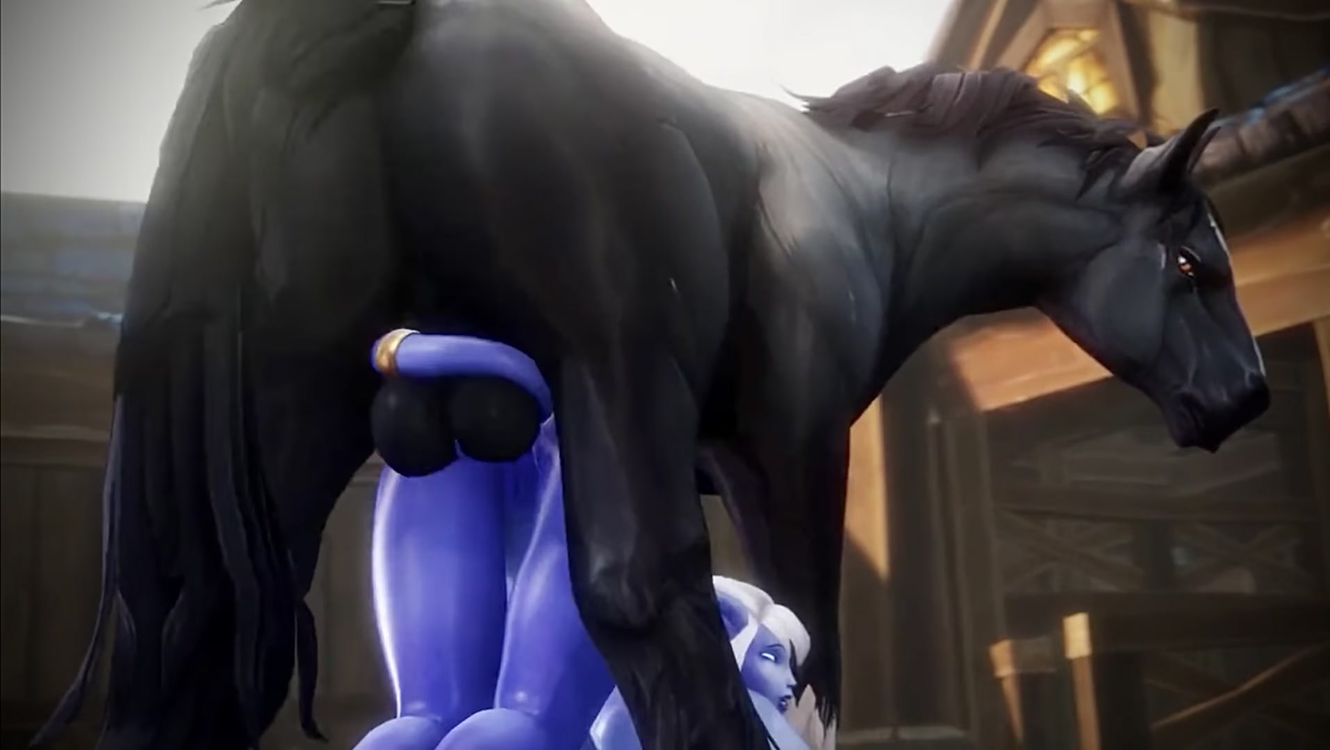 Yes! B-break me! Shove your horsecock deep inside this dumb cow~ (Noname55)