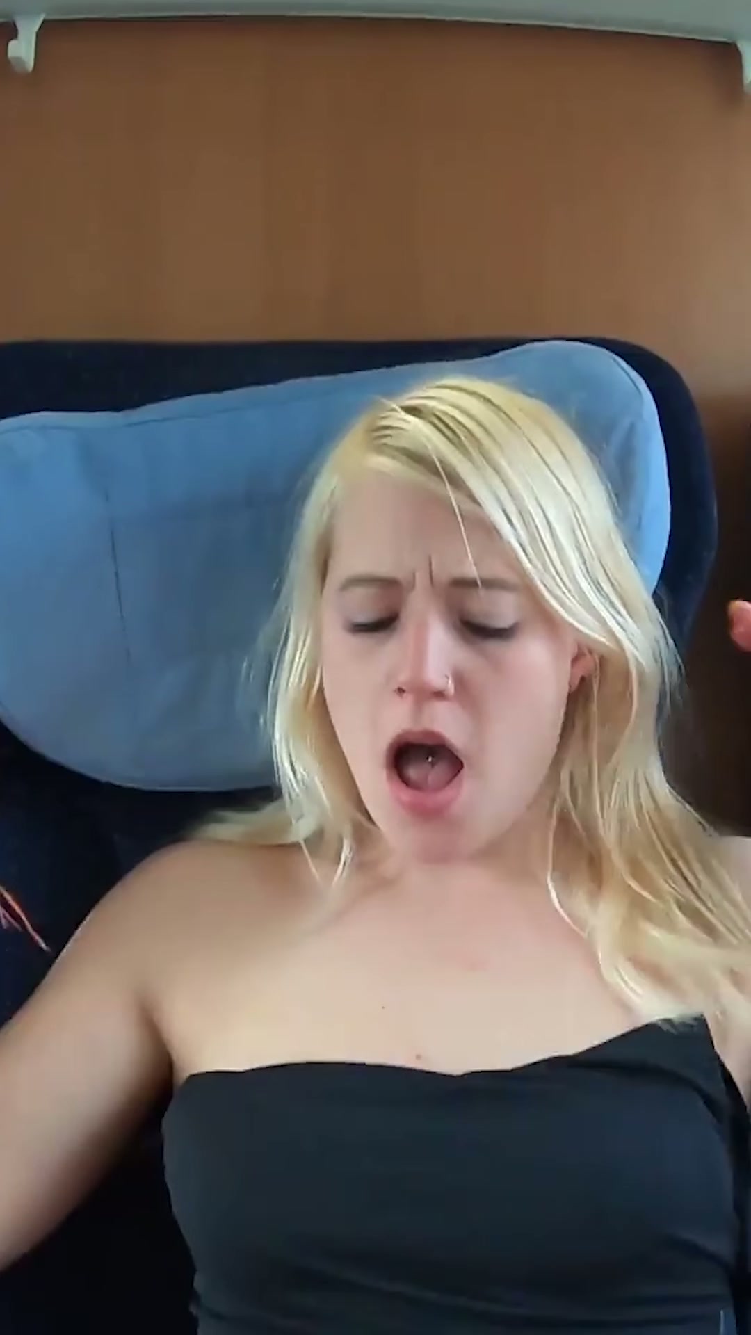 On a train