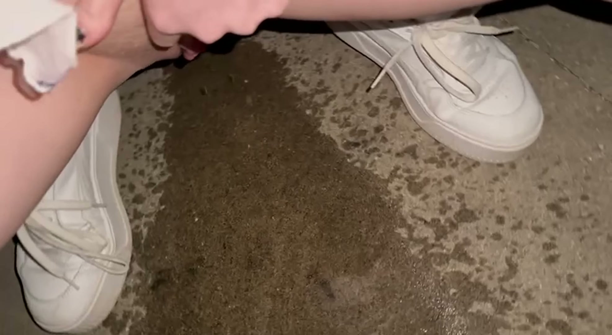 Pissing in a parking lot (ps. mini surprise at the end…you can tell how horny it made me)