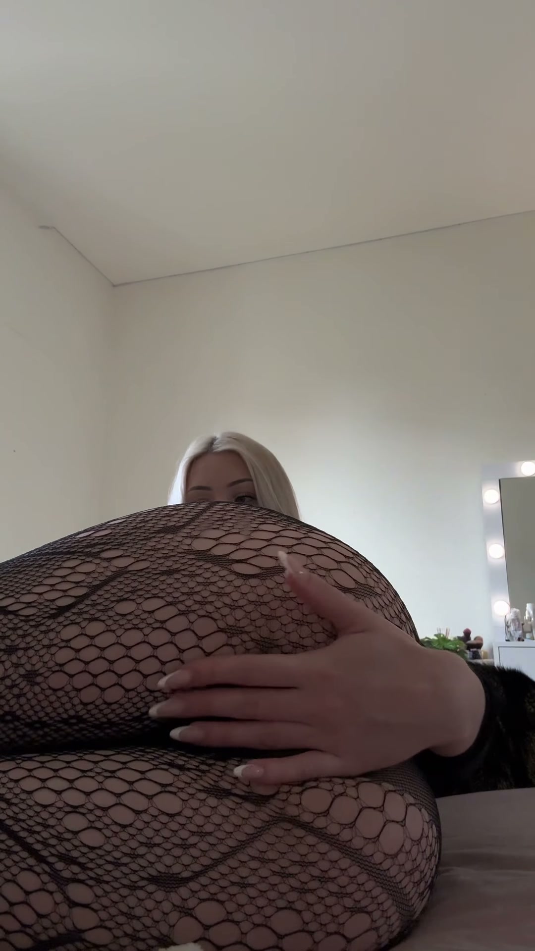My fishnet ass would feel great on your tongue too