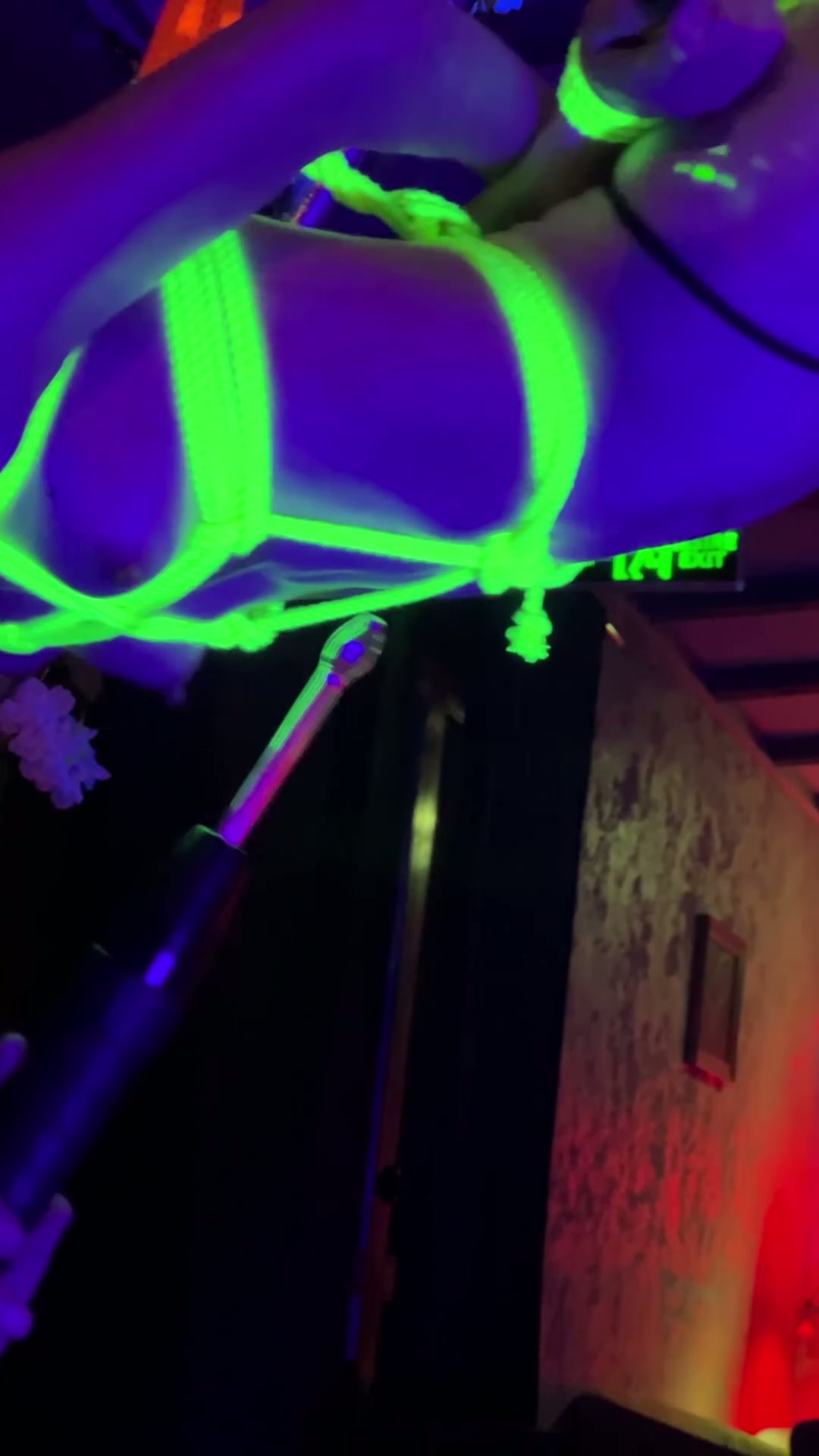 Neon wands are a lot of fun