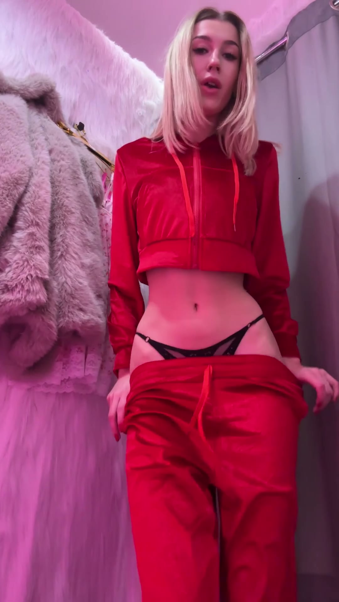 The fitting room was too tempting
