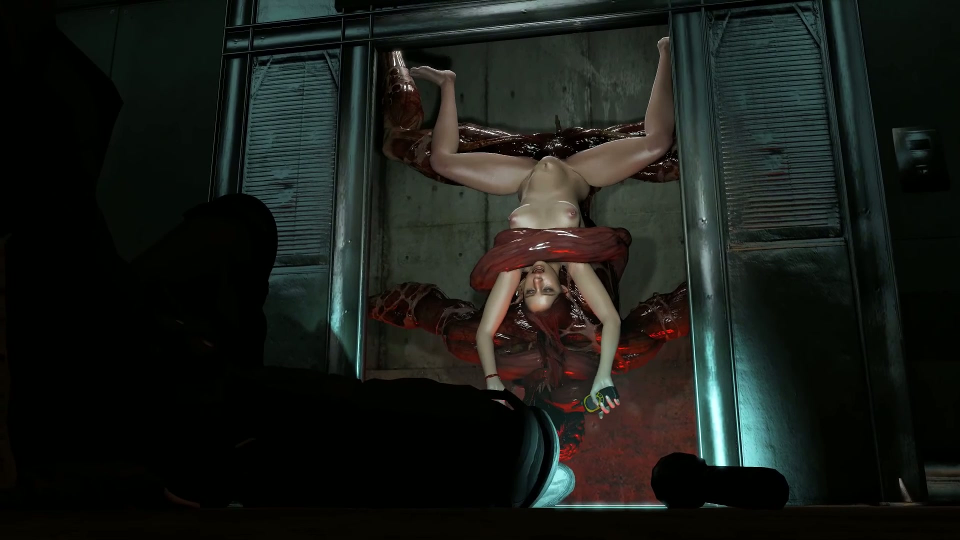 Claire used by a Licker Upside Down (ZMSFM) [Resident Evil]