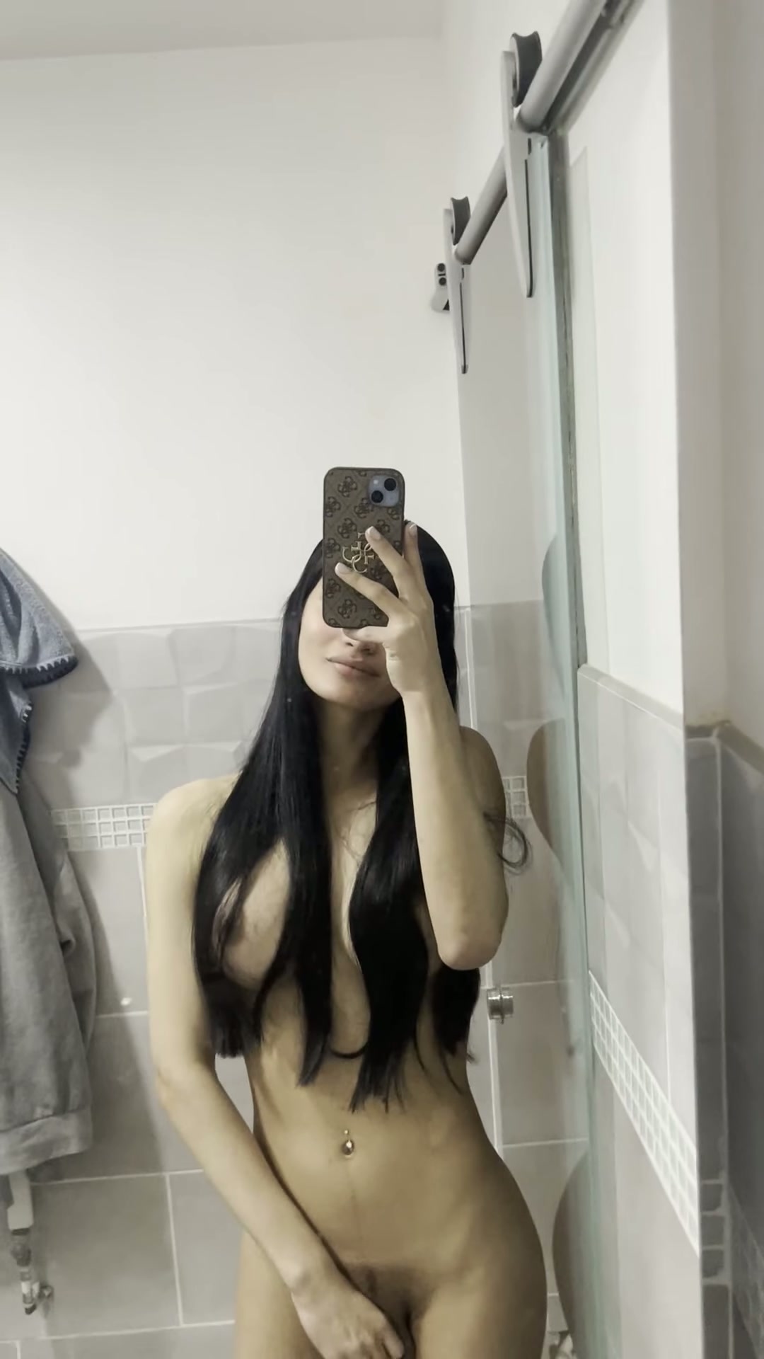 bathroom mirror reveals everything