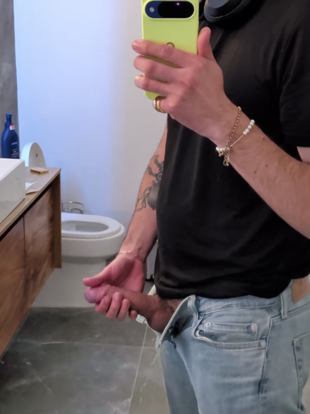 Cute latino teasing you and hoping you walk through the door... (Bi)