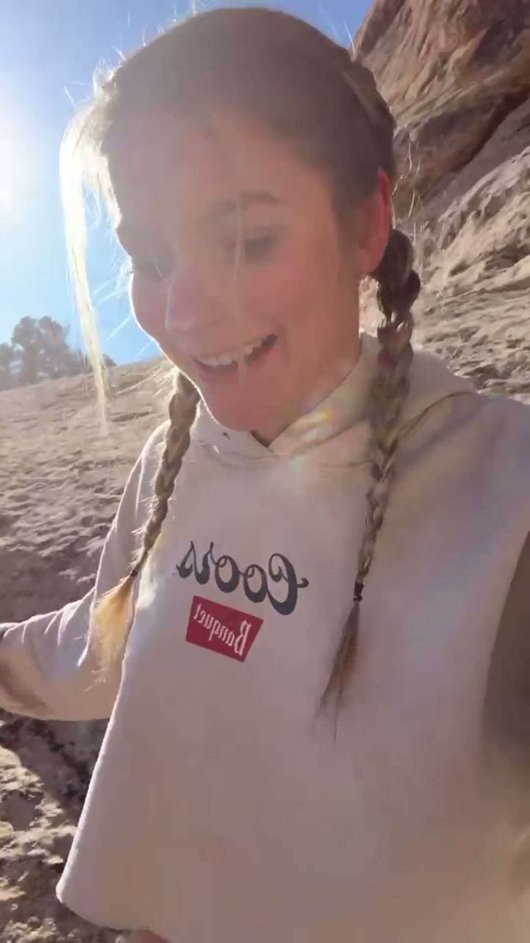 I figured a hike was the best place to try a cum walk for the first time