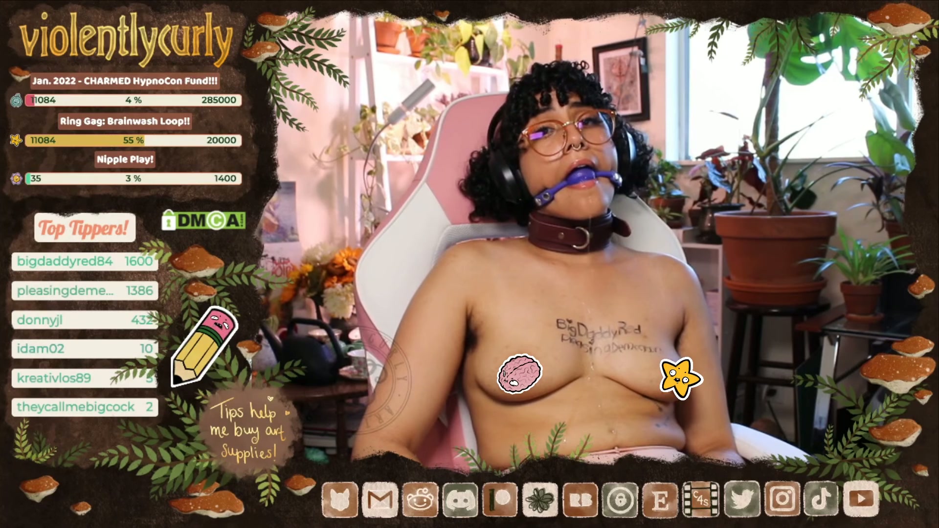 TFW you're trying to take out your ball gag and finish your stream, but your viewers don't want let you go... Holy fuck, I felt so helplessly drooly and toyed with!