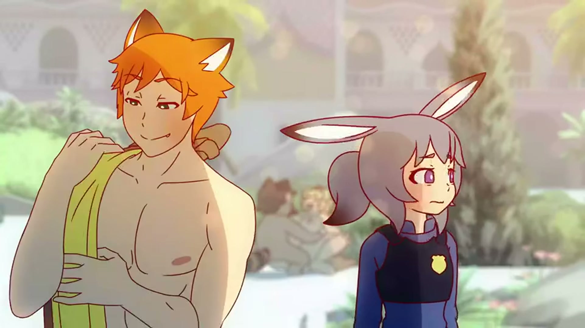 Judy Hopps and Nick Wilde taking a tour of the'Naturalist Club' (Manyakis) [Zootopia]