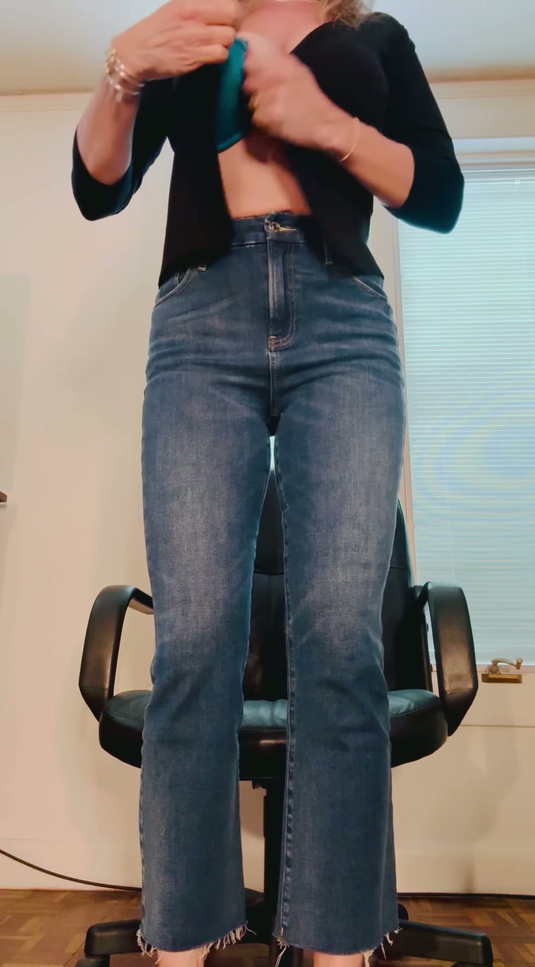 Hi, you must be the new hire. Come into my office for orientation.